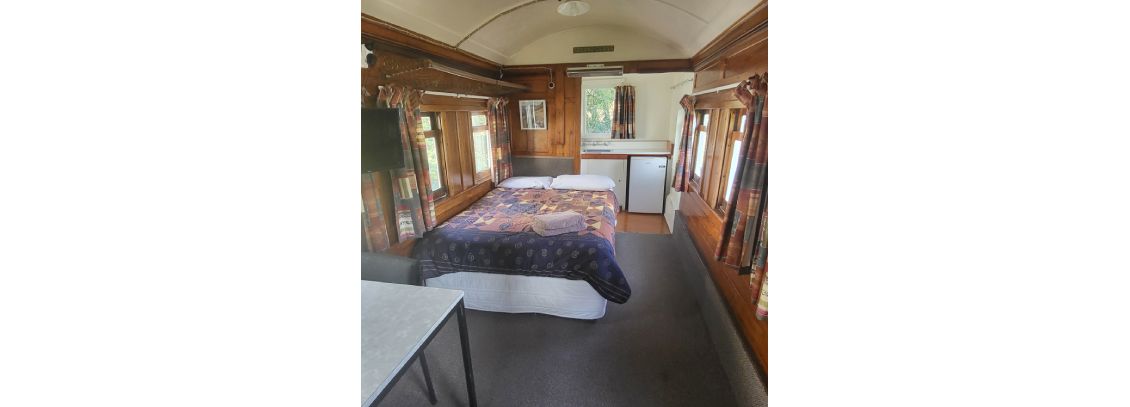 100 Year Old Rail Carriage Kitchen