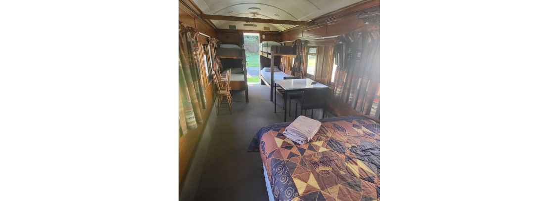 100 Year Old Rail Carriage Kitchen